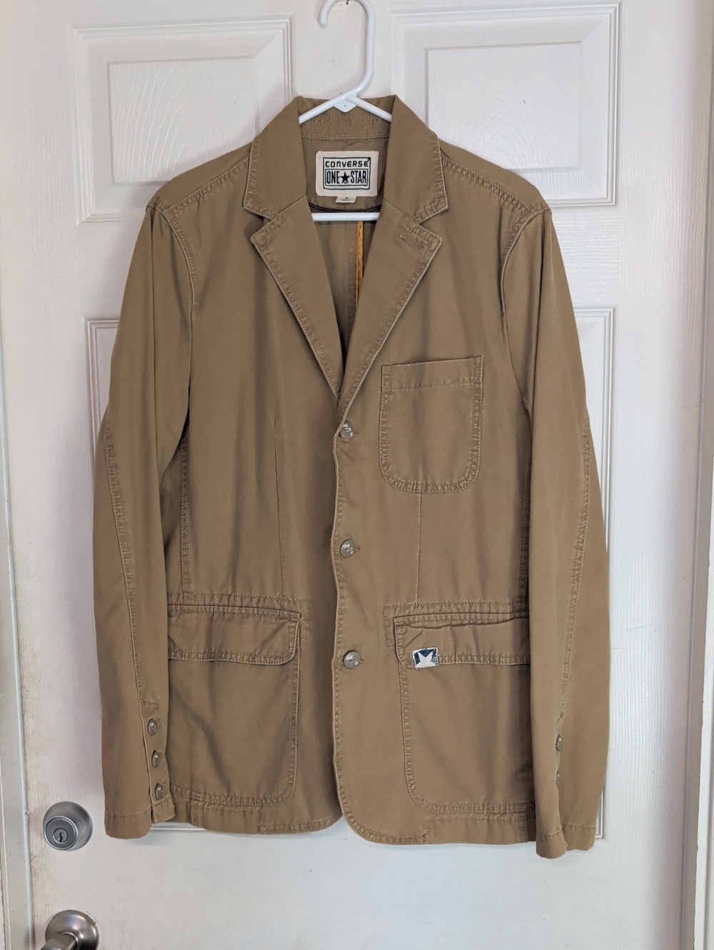 Converse Bomber Military Field Jacket Cotton Tan Men M